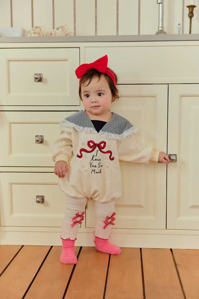 Sera - Korean Baby Fashion - #babyfever - Bebe Check Ribbon Leggings - 6