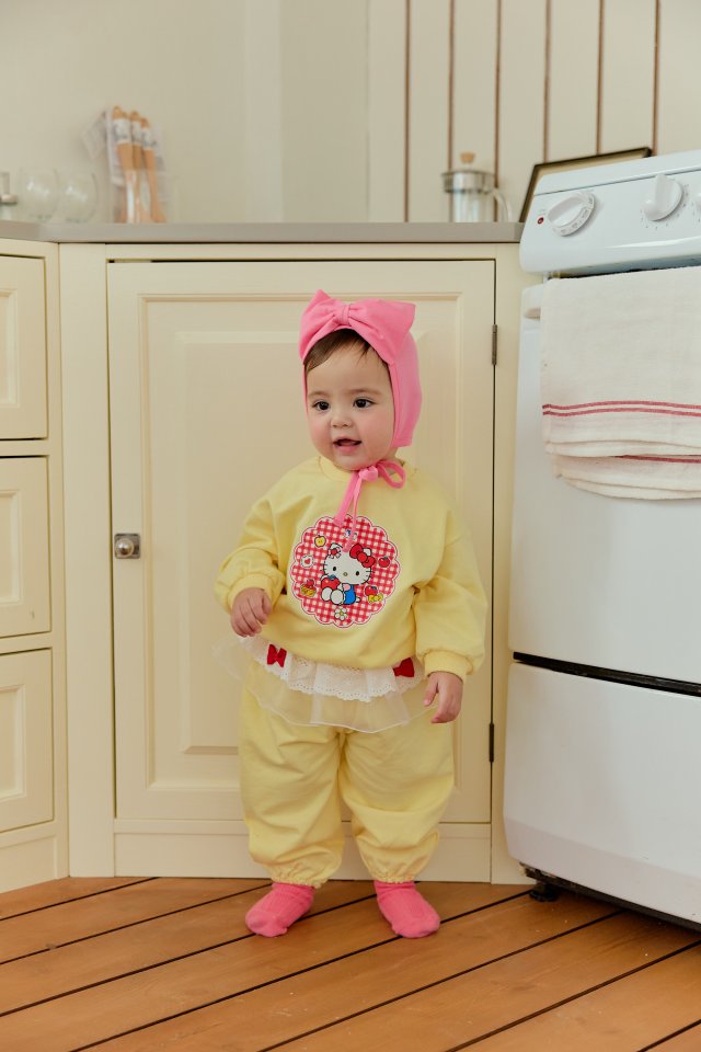 Sera - Korean Baby Fashion - #babyootd - Bebe Sweet Top Bottom Set - 7