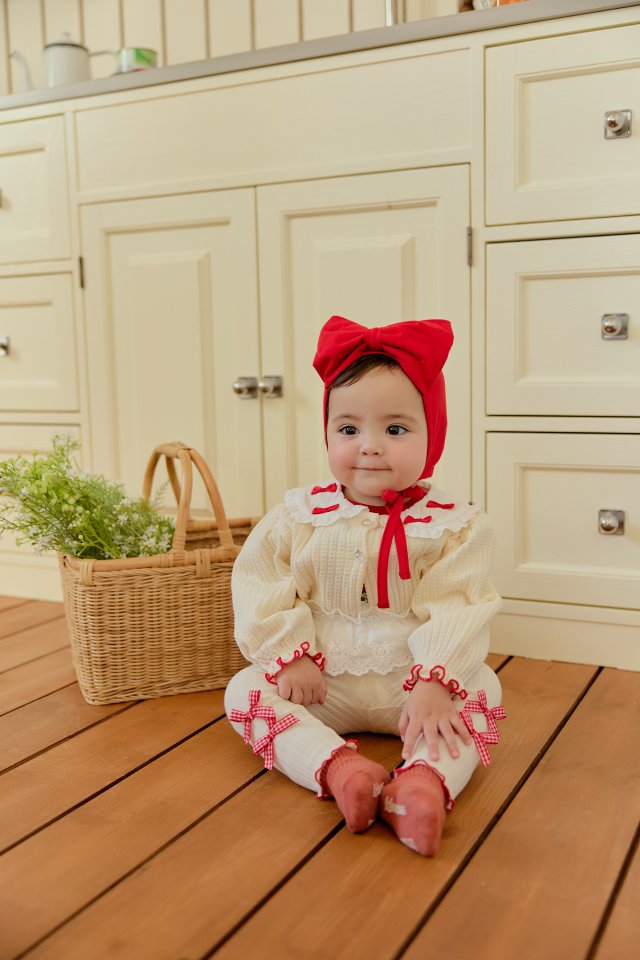 Sera - Korean Baby Fashion - #babyoutfit - Bebe Petite Collar Cardigan - 10