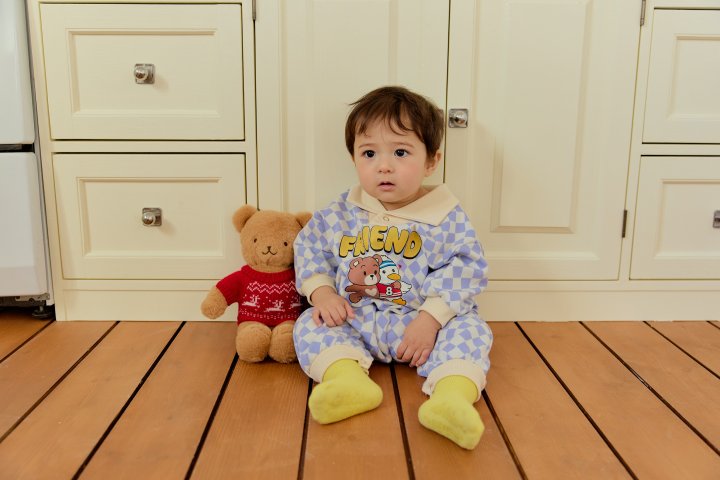 Sera - Korean Baby Fashion - #babyoutfit - Bebe Friend Collar Suit - 3