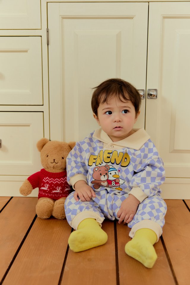 Sera - Korean Baby Fashion - #babyoutfit - Bebe Friend Collar Suit - 4