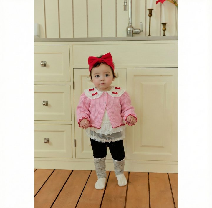 Sera - Korean Baby Fashion - #onlinebabyboutique - Bebe Dot Color-Block Leggings - 3