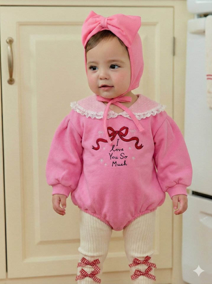 Sera - Korean Baby Fashion - #onlinebabyboutique - Bebe Ribbon Sailor Suit - 3