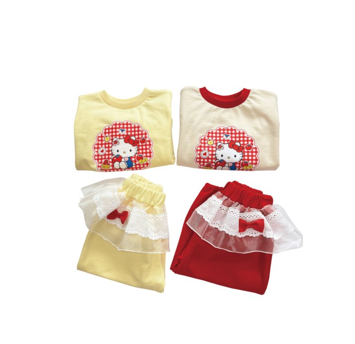 Sera - Korean Baby Fashion - #onlinebabyboutique - Bebe Sweet Top Bottom Set - 11