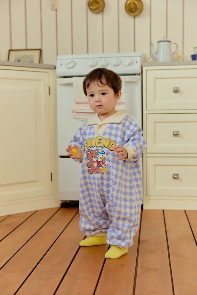 Sera - Korean Baby Fashion - #smilingbaby - Bebe Friend Collar Suit - 8