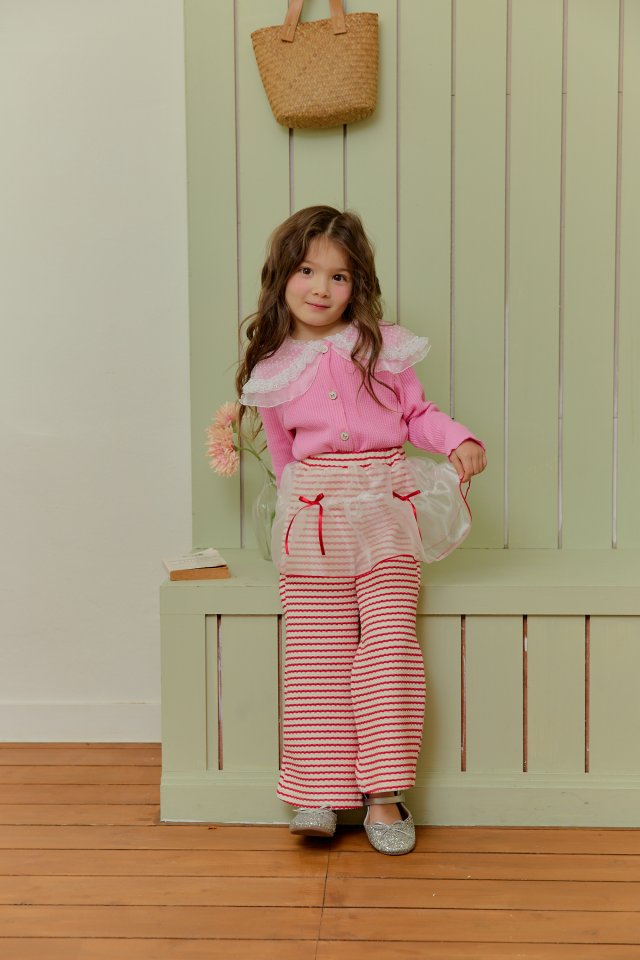 Sera - Korean Children Fashion - #Kfashion4kids - Lace Collar Cardigan - 8