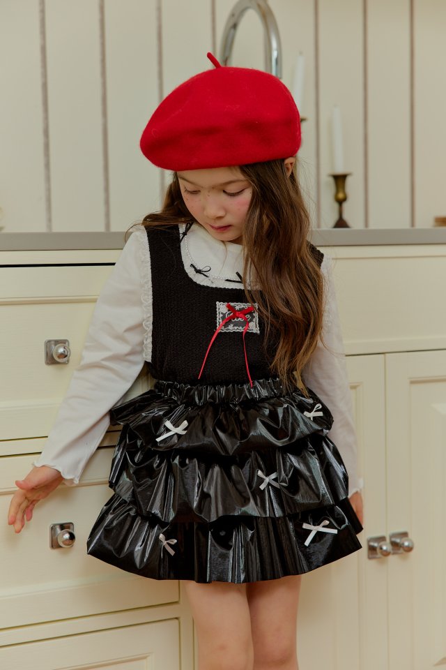 Sera - Korean Children Fashion - #childofig - Lace Layered Tee - 8