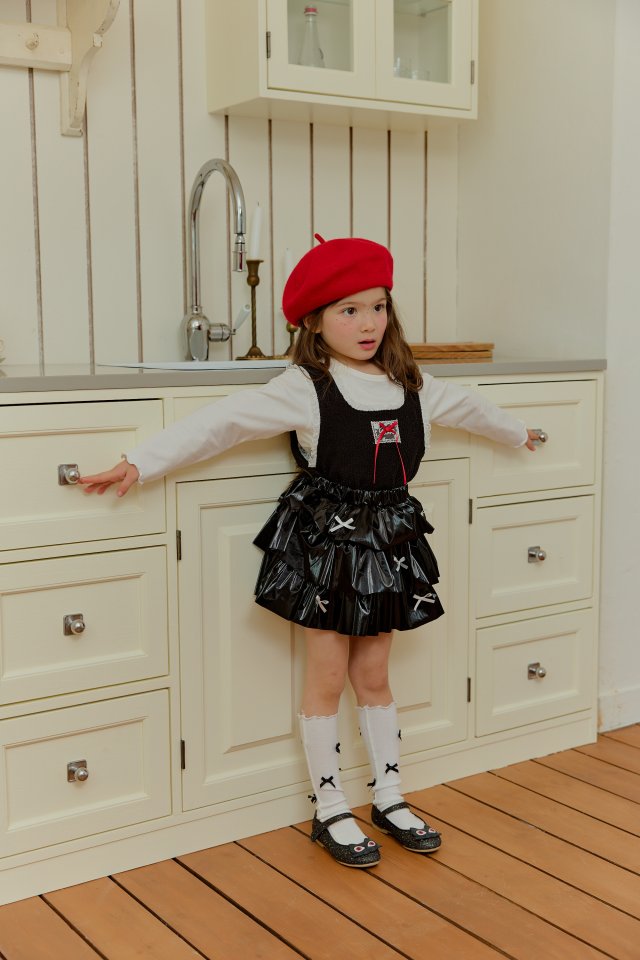 Sera - Korean Children Fashion - #childrensboutique - Lace Layered Tee - 9