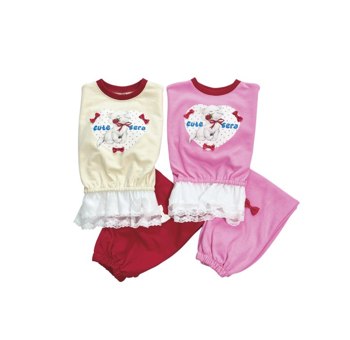 Sera - Korean Children Fashion - #childrensboutique - Dot Meow Set - 11