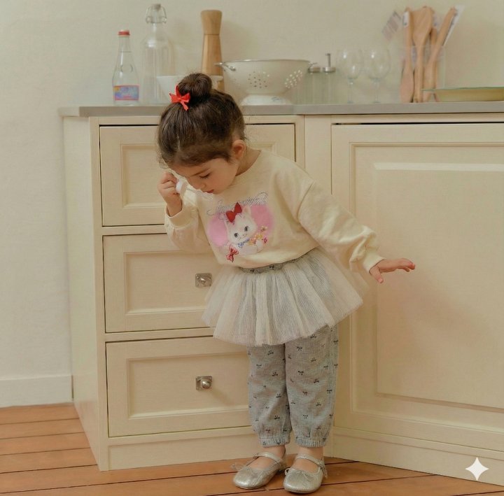 Sera - Korean Children Fashion - #designkidswear - Printed Tulle Pants - 8