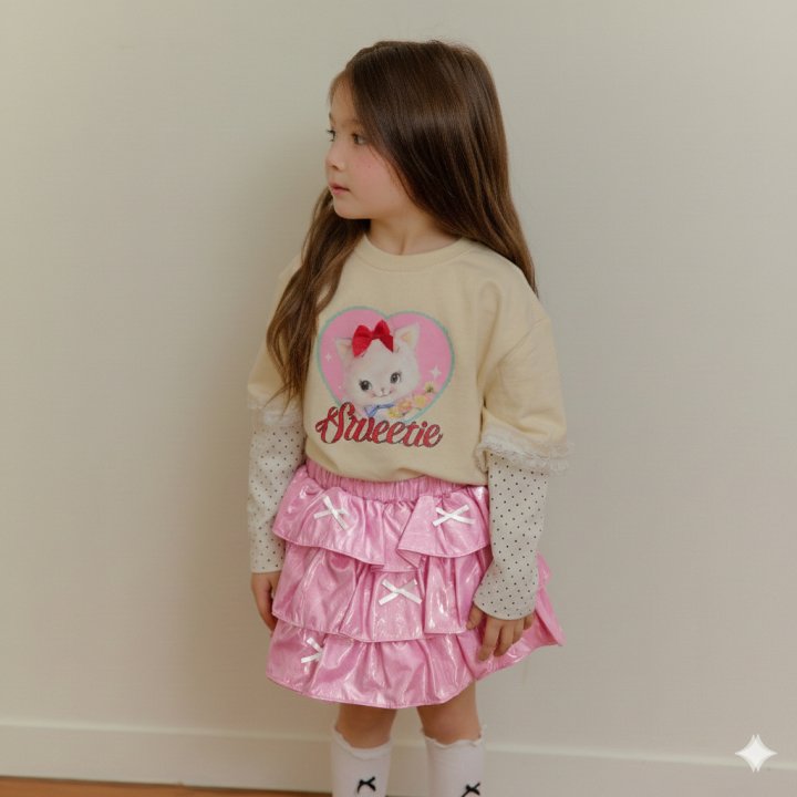 Sera - Korean Children Fashion - #designkidswear - Pink Bling Skirt - 5