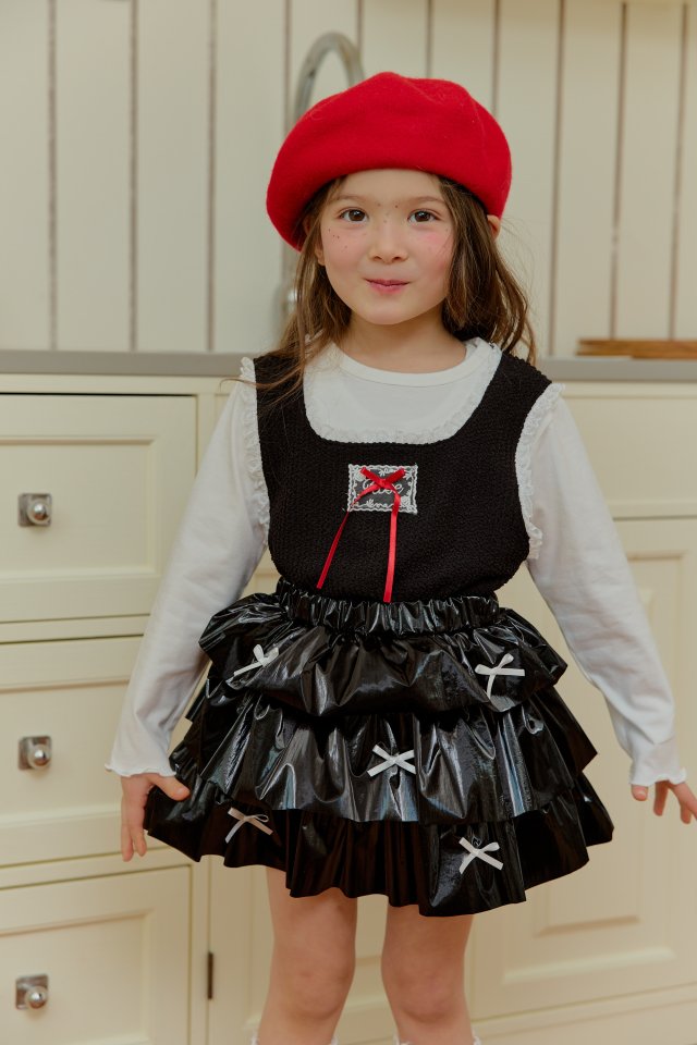 Sera - Korean Children Fashion - #designkidswear - Lace Layered Tee - 10