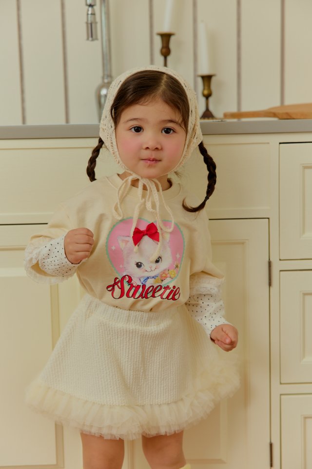 Sera - Korean Children Fashion - #designkidswear - Pom Pom Lace Skirt - 9