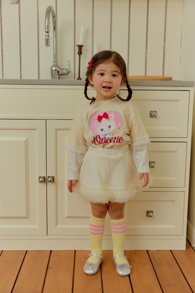 Sera - Korean Children Fashion - #discoveringself - Pom Pom Lace Skirt - 10
