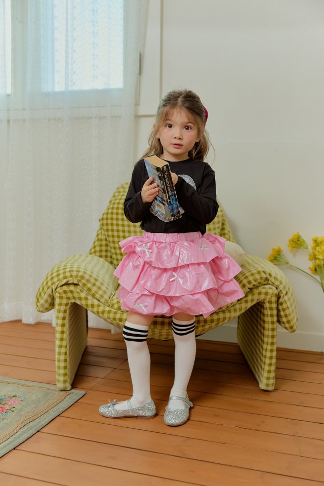 Sera - Korean Children Fashion - #kidsshorts - Pink Bling Skirt - 8