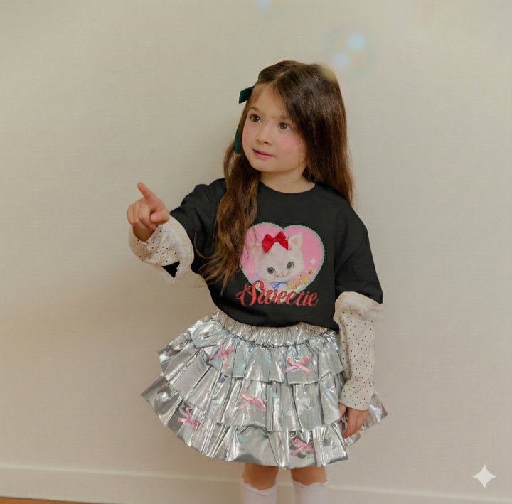 Sera - Korean Children Fashion - #kidsshorts - Short Sleeve Layered Tee - 7