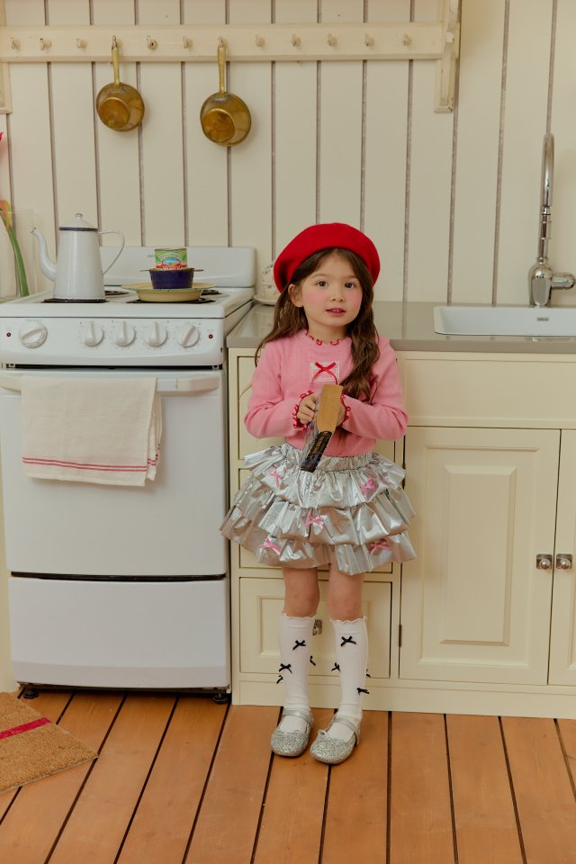 Sera - Korean Children Fashion - #kidsshorts - Ribbon Ribbed Tee - 6