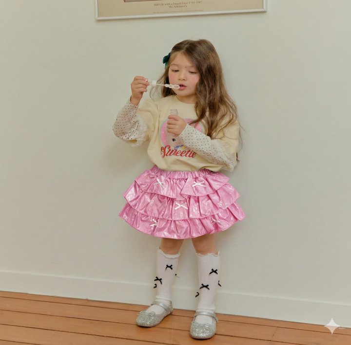Sera - Korean Children Fashion - #kidsstore - Short Sleeve Layered Tee - 8