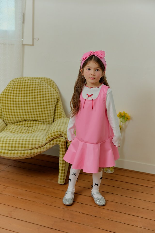 Sera - Korean Children Fashion - #kidsstore - Magenta One-piece - 5