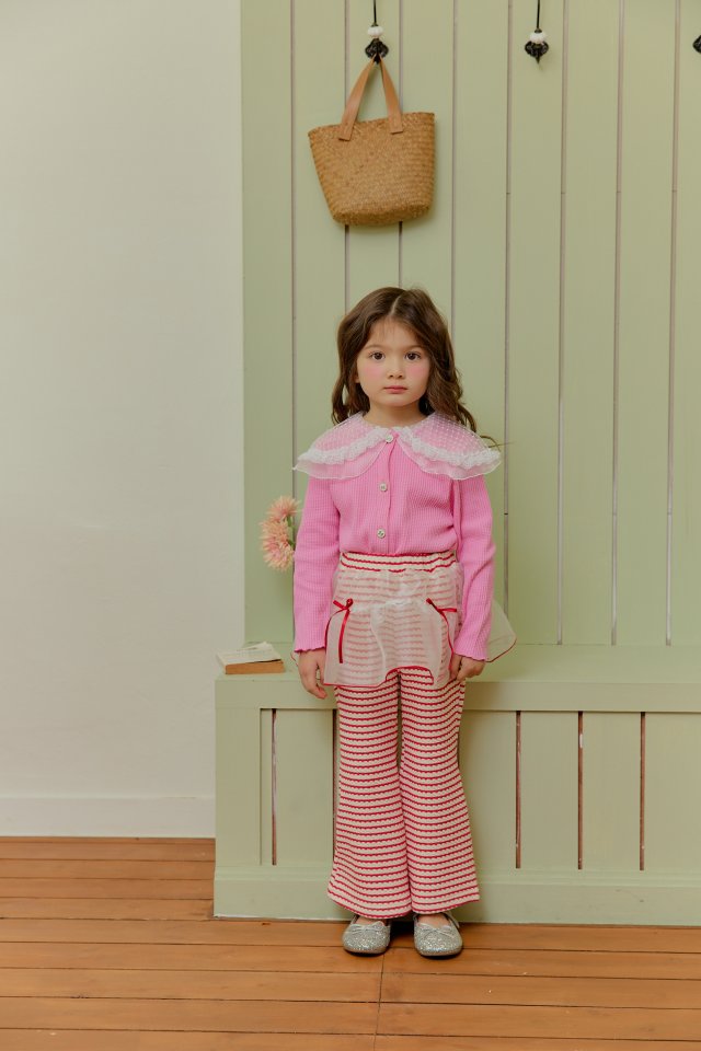 Sera - Korean Children Fashion - #kidsstore - Lace Collar Cardigan - 6