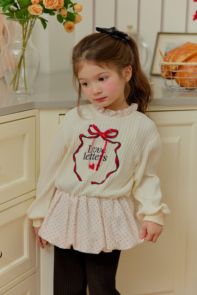 Sera - Korean Children Fashion - #kidsstore - Dot Puff Sweatshirt