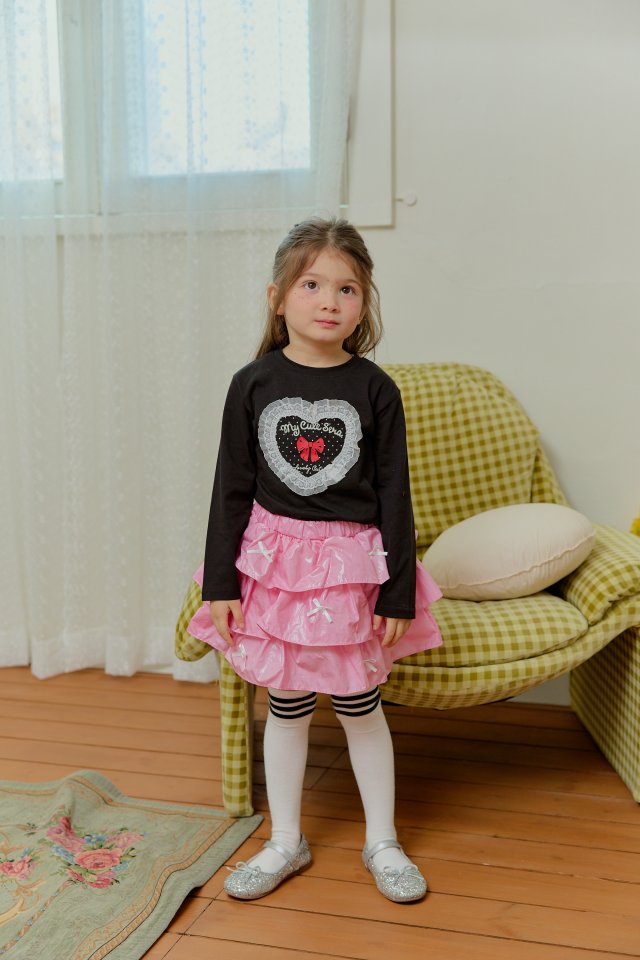 Sera - Korean Children Fashion - #kidzfashiontrend - Pink Bling Skirt - 10