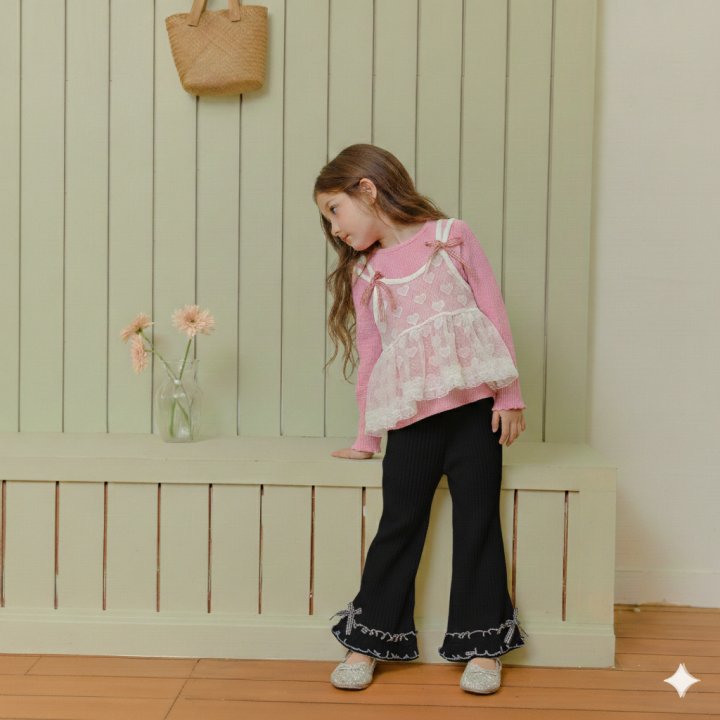 Sera - Korean Children Fashion - #kidzfashiontrend - Frill Bootcut Pants - 7