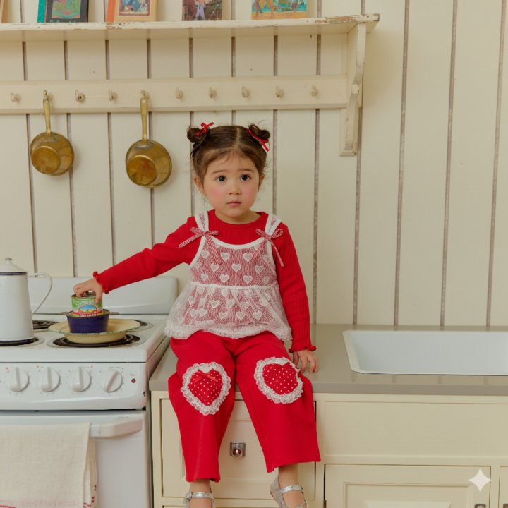 Sera - Korean Children Fashion - #kidzfashiontrend - Heart Flutter Pants - 3