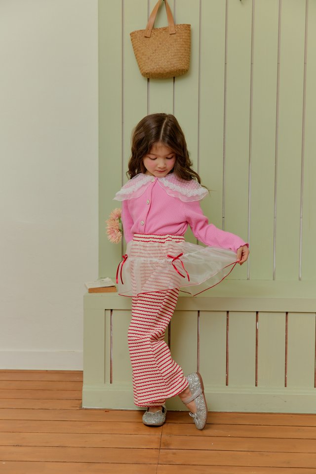 Sera - Korean Children Fashion - #kidzfashiontrend - Lace Collar Cardigan - 7