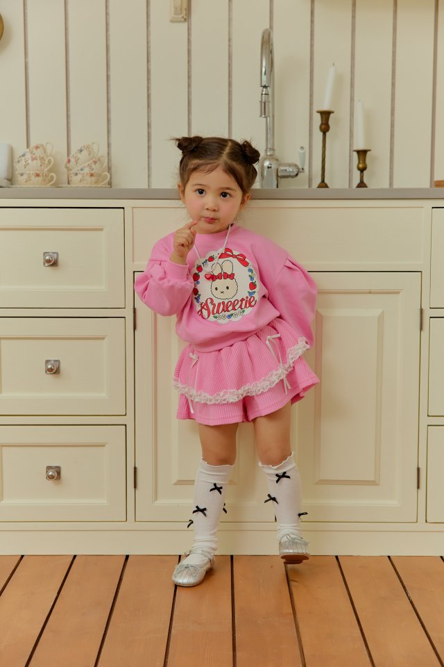 Sera - Korean Children Fashion - #kidzfashiontrend - Lace Skirt Pants - 6