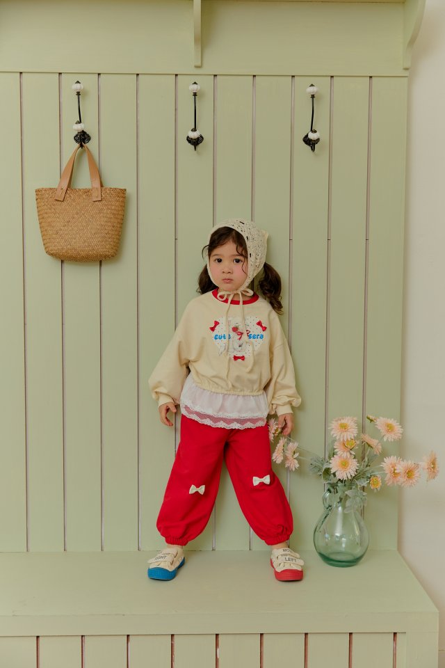 Sera - Korean Children Fashion - #kidzfashiontrend - Dot Meow Set
