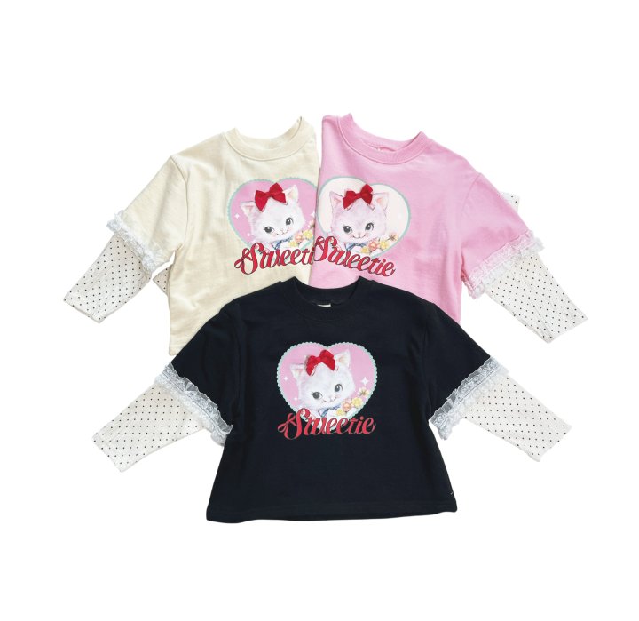 Sera - Korean Children Fashion - #littlefashionista - Short Sleeve Layered Tee - 11