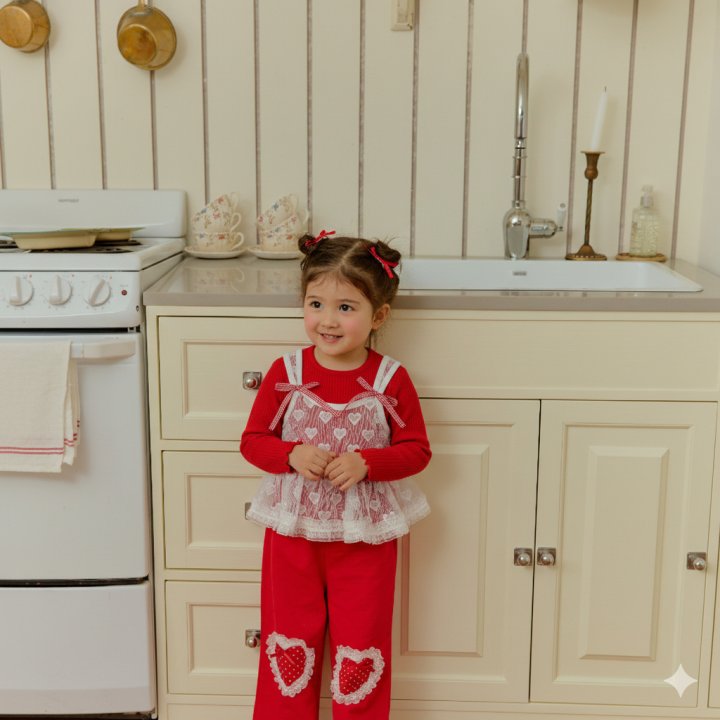 Sera - Korean Children Fashion - #littlefashionista - Heart Flutter Pants - 5
