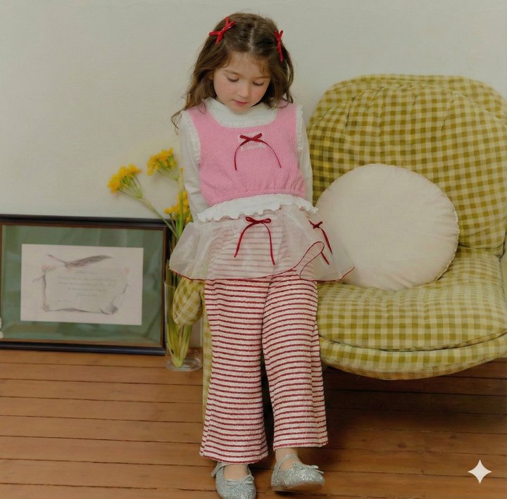 Sera - Korean Children Fashion - #littlefashionista - Lace Layered Tee - 3