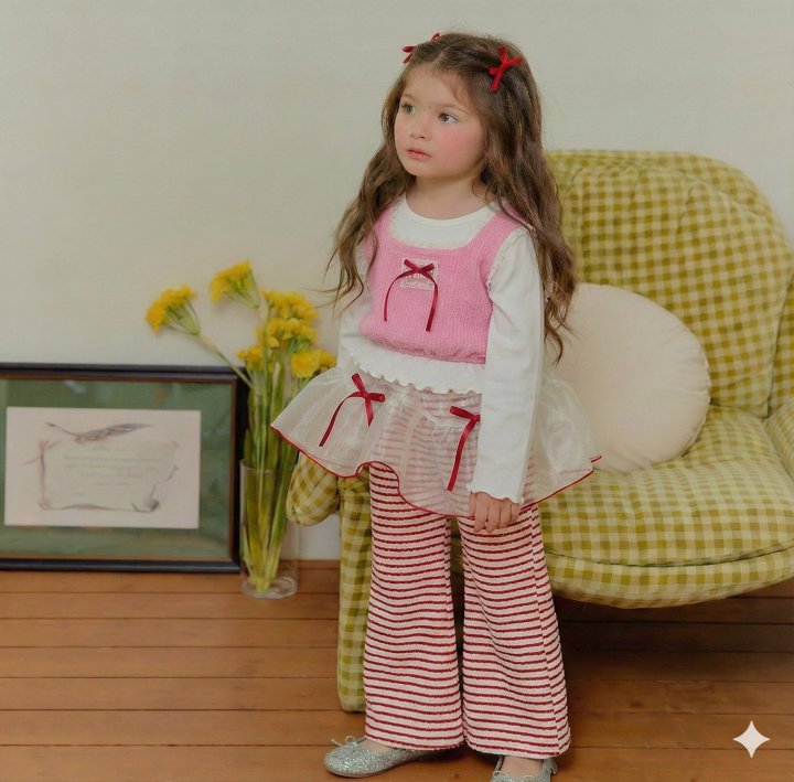 Sera - Korean Children Fashion - #littlefashionista - Lace Layered Tee - 4