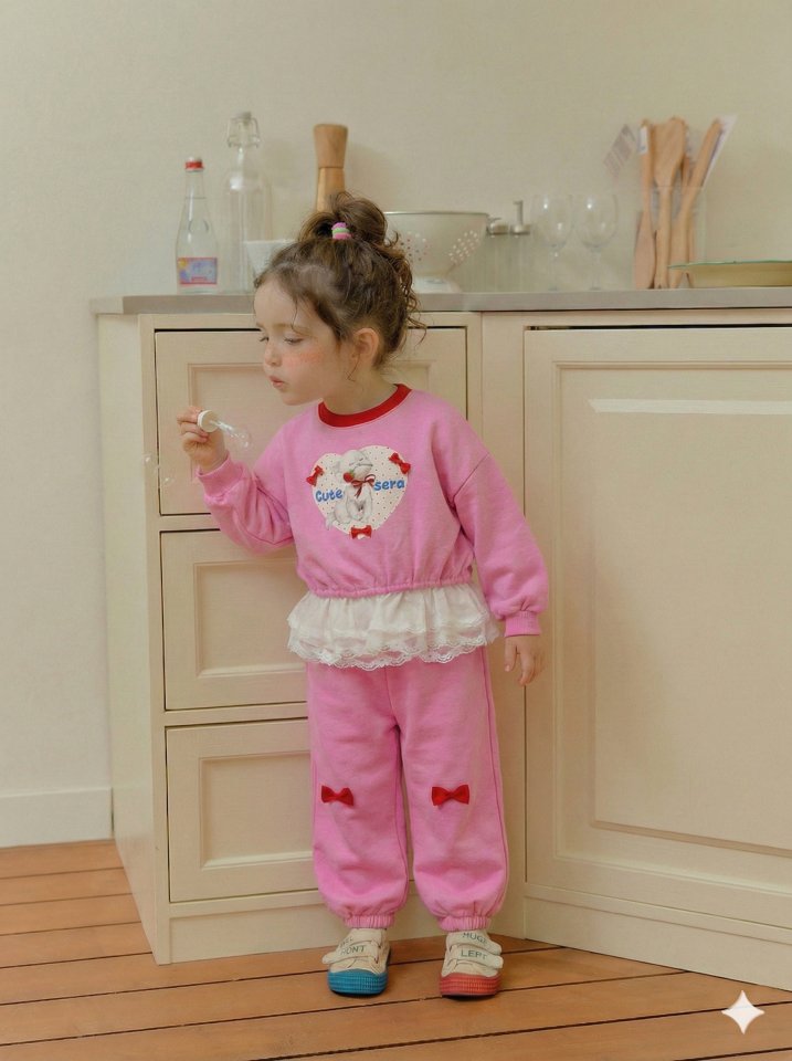 Sera - Korean Children Fashion - #littlefashionista - Dot Meow Set - 4
