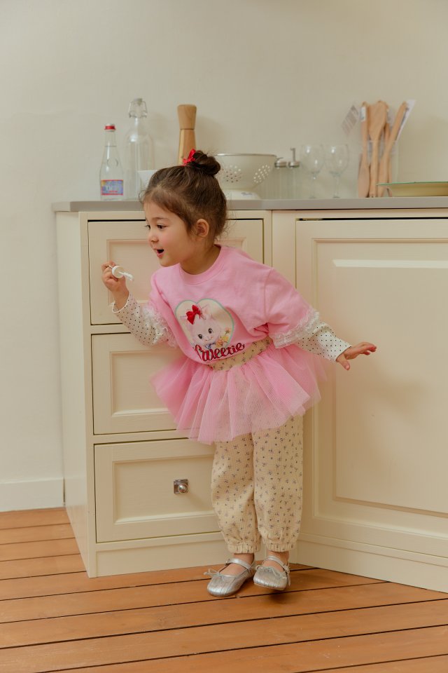 Sera - Korean Children Fashion - #minifashionista - Printed Tulle Pants