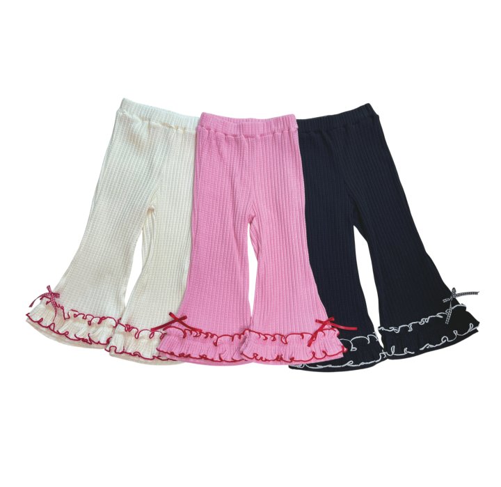 Sera - Korean Children Fashion - #minifashionista - Frill Bootcut Pants - 11