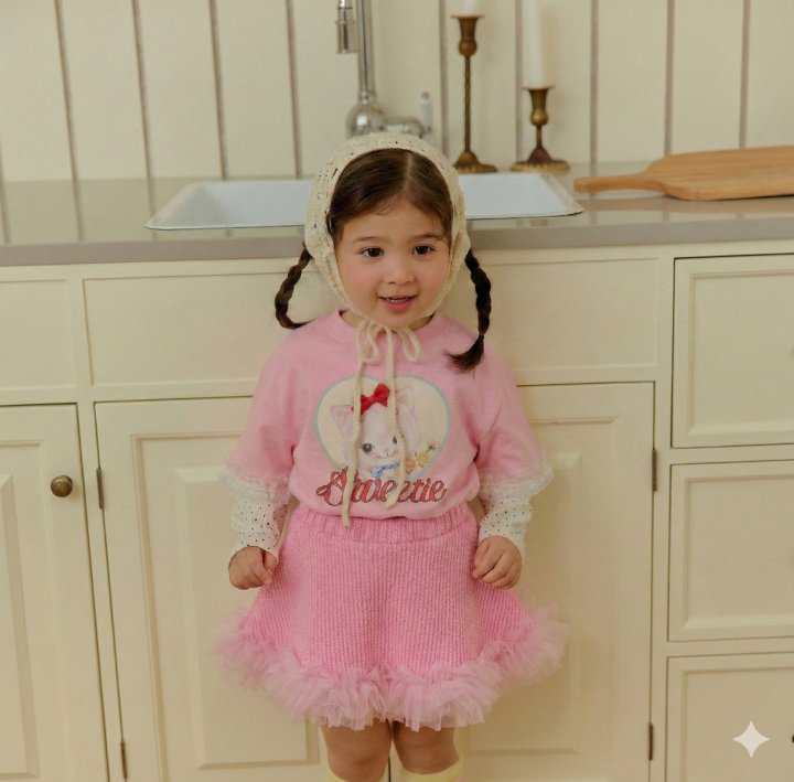 Sera - Korean Children Fashion - #magicofchildhood - Pom Pom Lace Skirt - 4