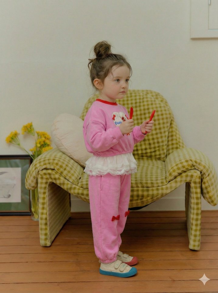 Sera - Korean Children Fashion - #minifashionista - Dot Meow Set - 5