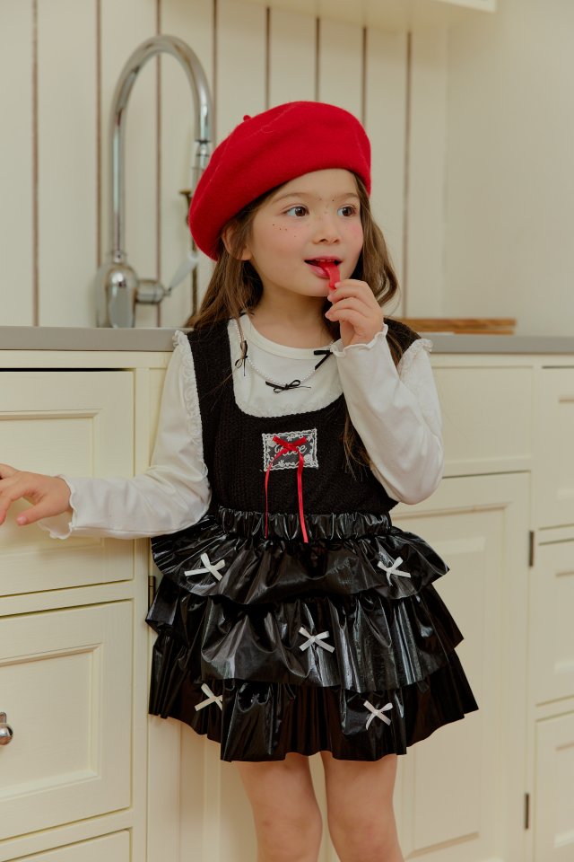 Sera - Korean Children Fashion - #prettylittlegirls - Lace Layered Tee - 6