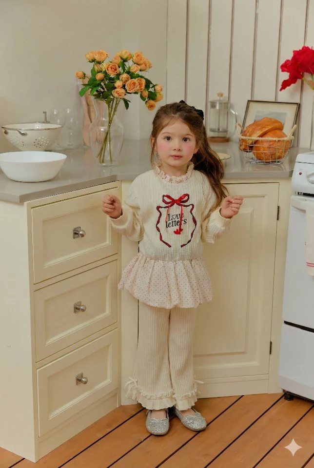 Sera - Korean Children Fashion - #prettylittlegirls - Dot Puff Sweatshirt - 7