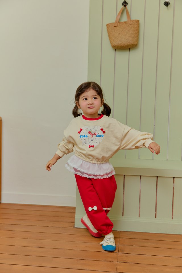 Sera - Korean Children Fashion - #prettylittlegirls - Dot Meow Set - 6