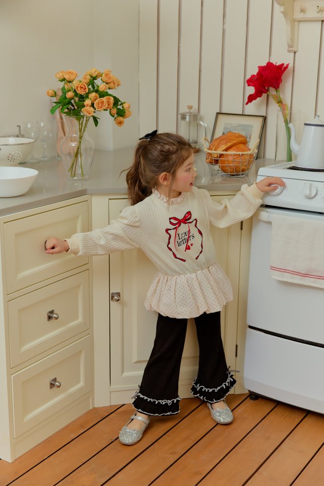 Sera - Korean Children Fashion - #todddlerfashion - Dot Puff Sweatshirt - 8