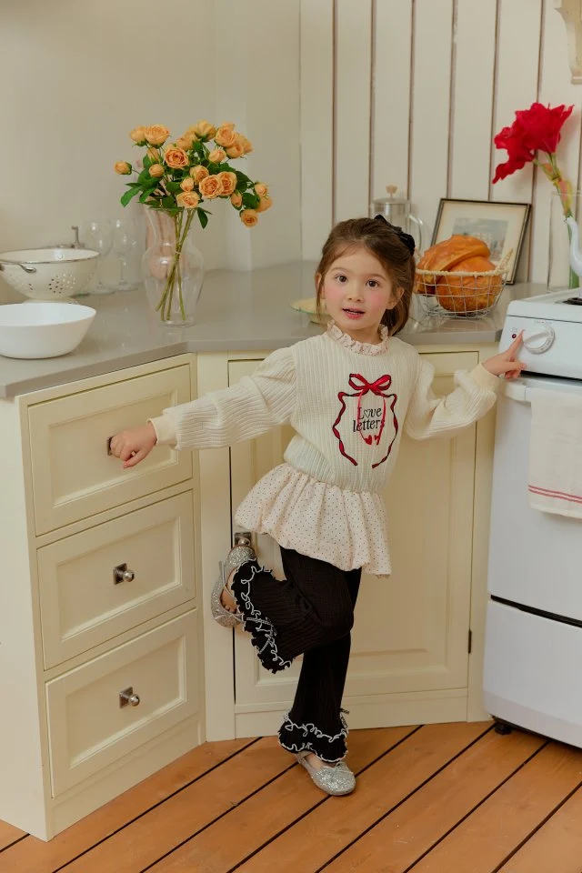 Sera - Korean Children Fashion - #toddlerclothing - Dot Puff Sweatshirt - 9