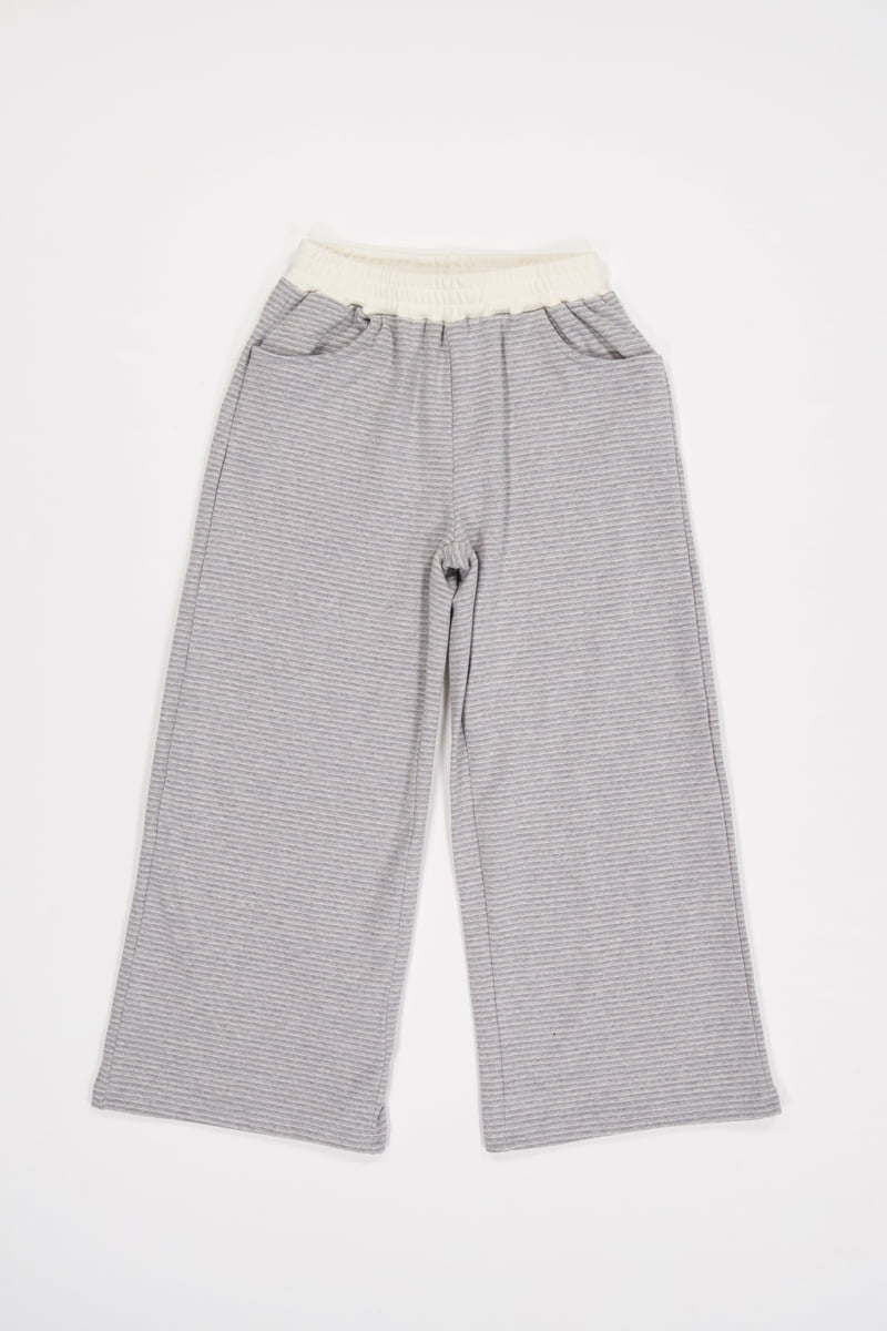 Sm2 - Korean Children Fashion - #Kfashion4kids - Striped Wide Pants - 11