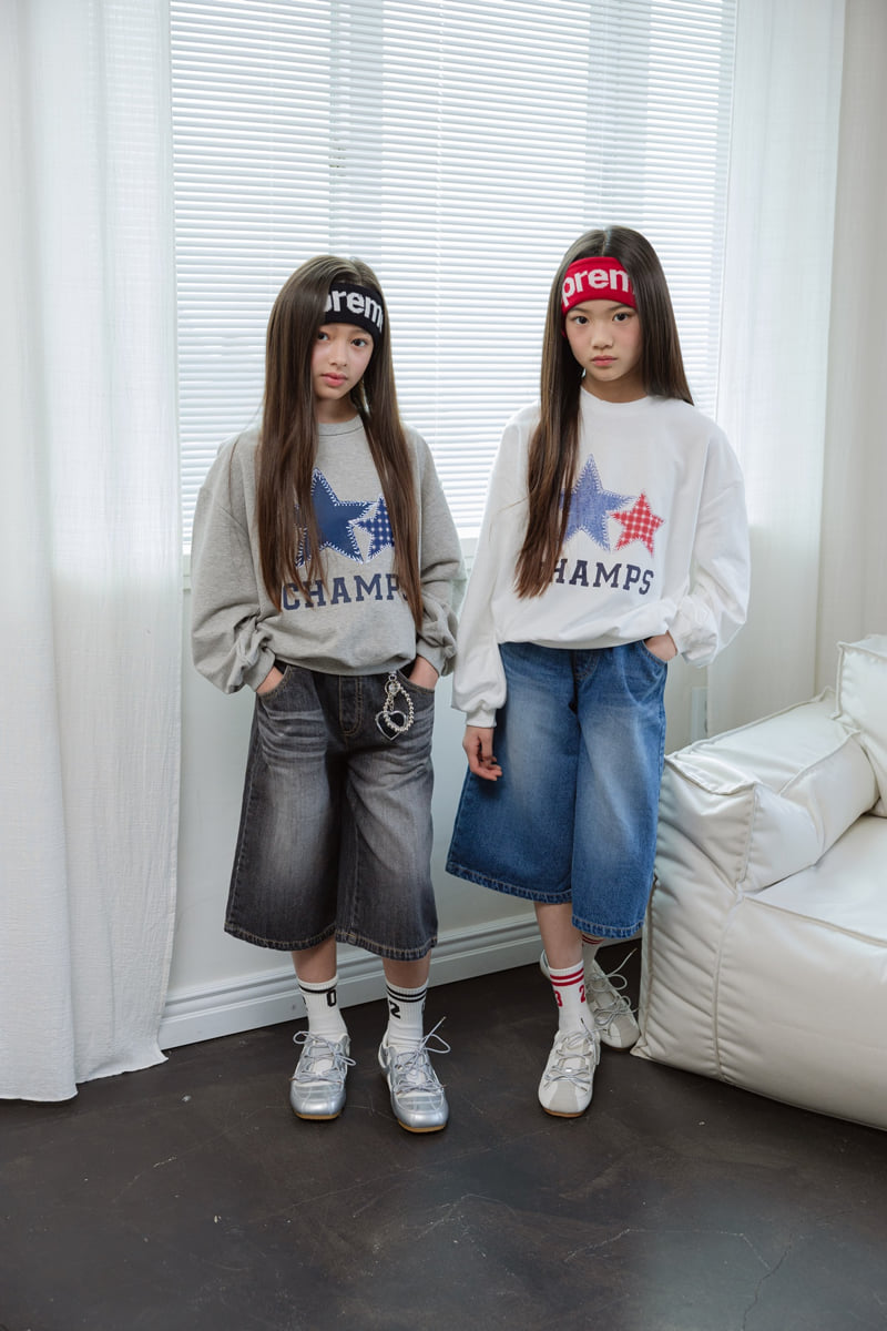 Check Star Sweatshirt by Sm2 for Child - view 5