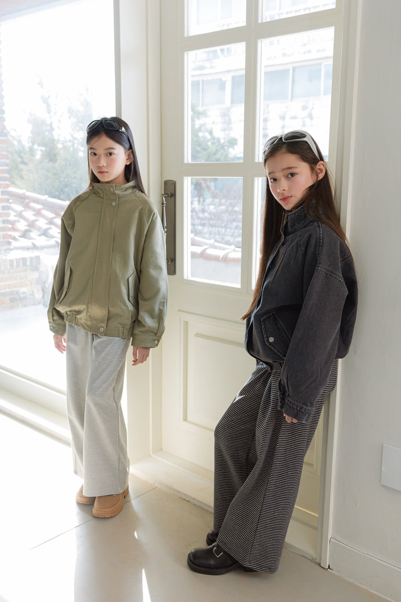 Sm2 - Korean Children Fashion - #childofig - Striped Wide Pants - 2