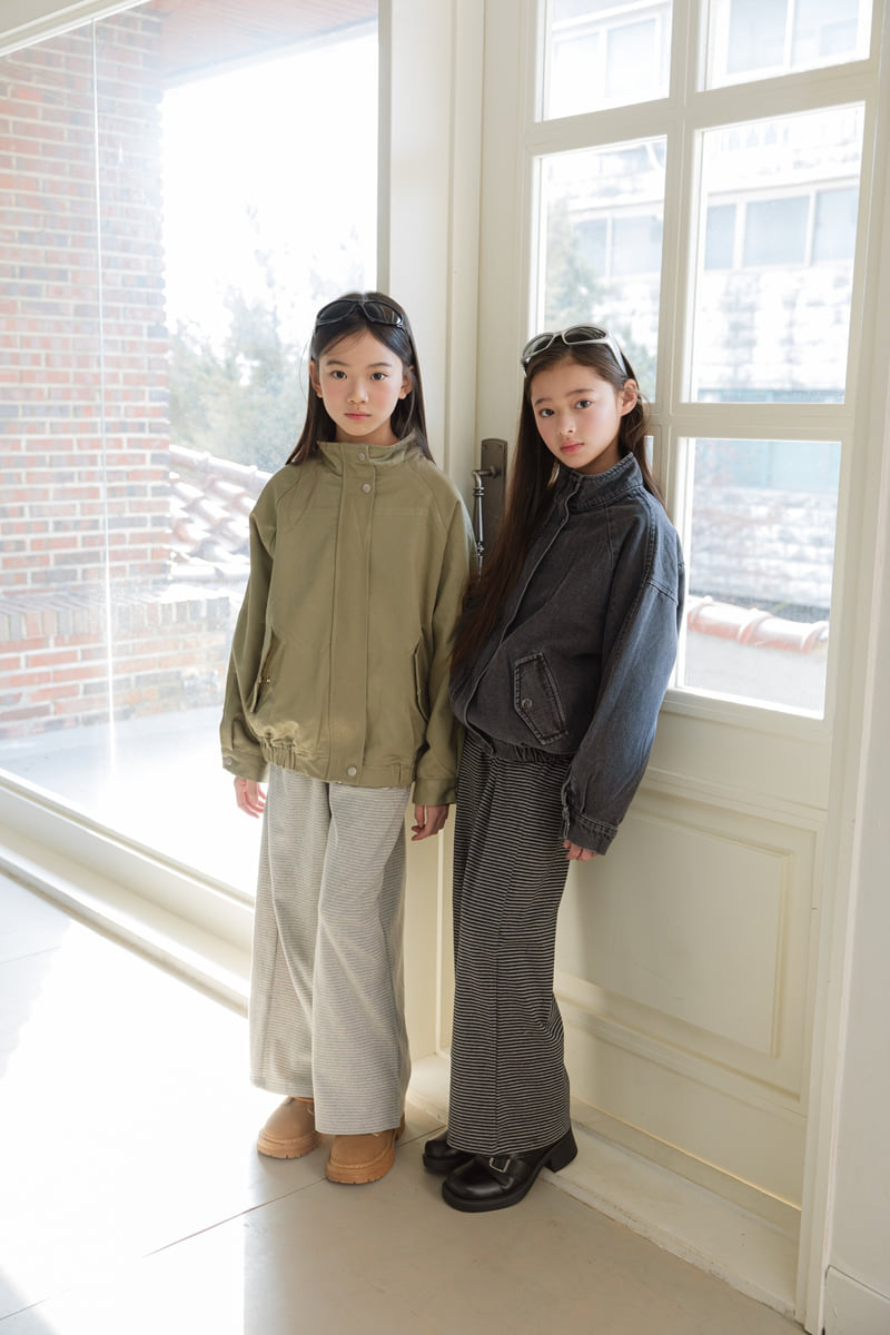 Sm2 - Korean Children Fashion - #childofig - Striped Wide Pants - 3