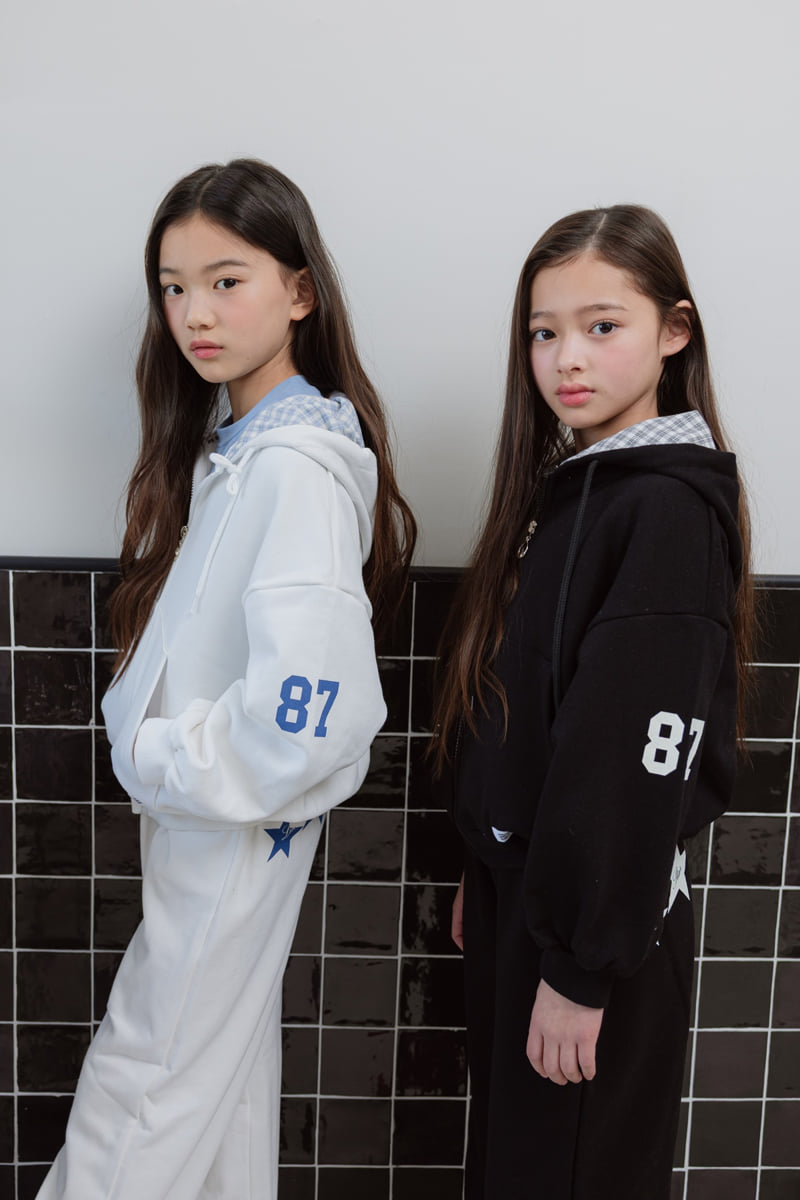 Sm2 - Korean Children Fashion - #childofig - Check Hoodie Zip-Up - 10